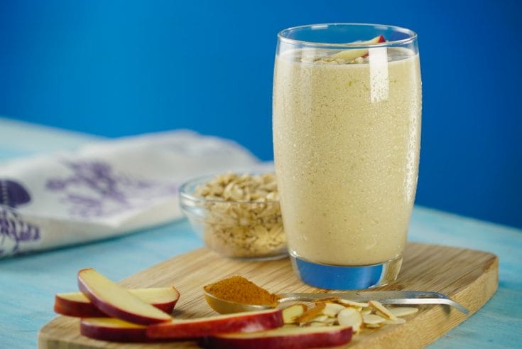 Recetas licuados con avena energía  avena con manzana