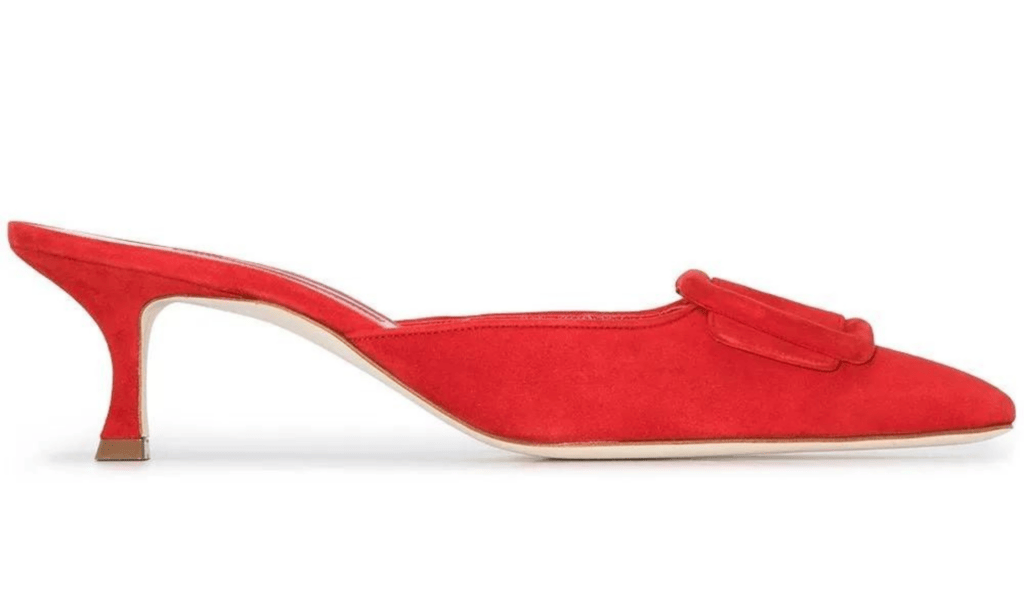 primavera-verano: Zapatos rojos de tacón kitten