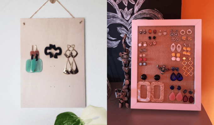 organizador de aretes hazlo tu misma paso a paso