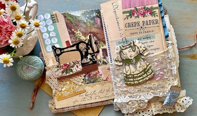 Crear tu primer "Junk Journal" desde cero es muy sencillo y una excelente manera de hacer arte reciclando papeles